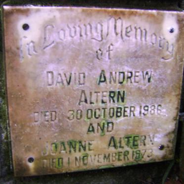 ALTERN David Andrew -1986 &amp; Joanne -1973