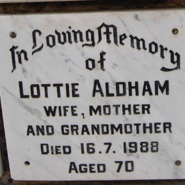 ALDHAM Lottie -1988
