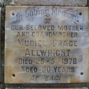 ALLWRIGHT Muriel Grace -1978