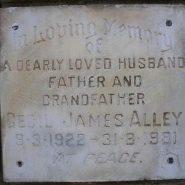 ALLEY Cecil James 1922-1981