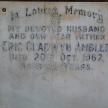 AMBLER Eric Gladwyn -1962