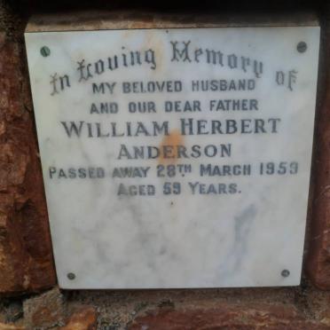 ANDERSON William Herbert -1959