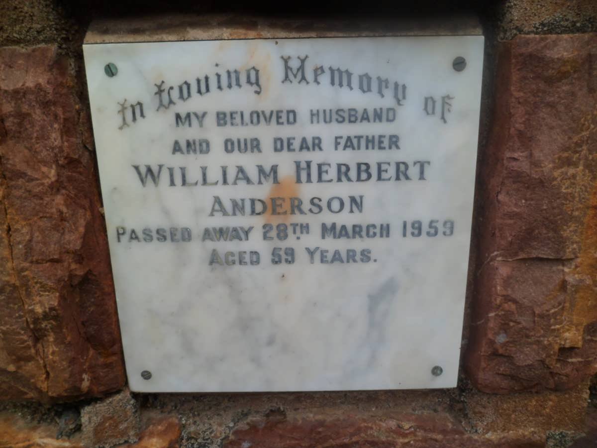 ANDERSON William Herbert -1959