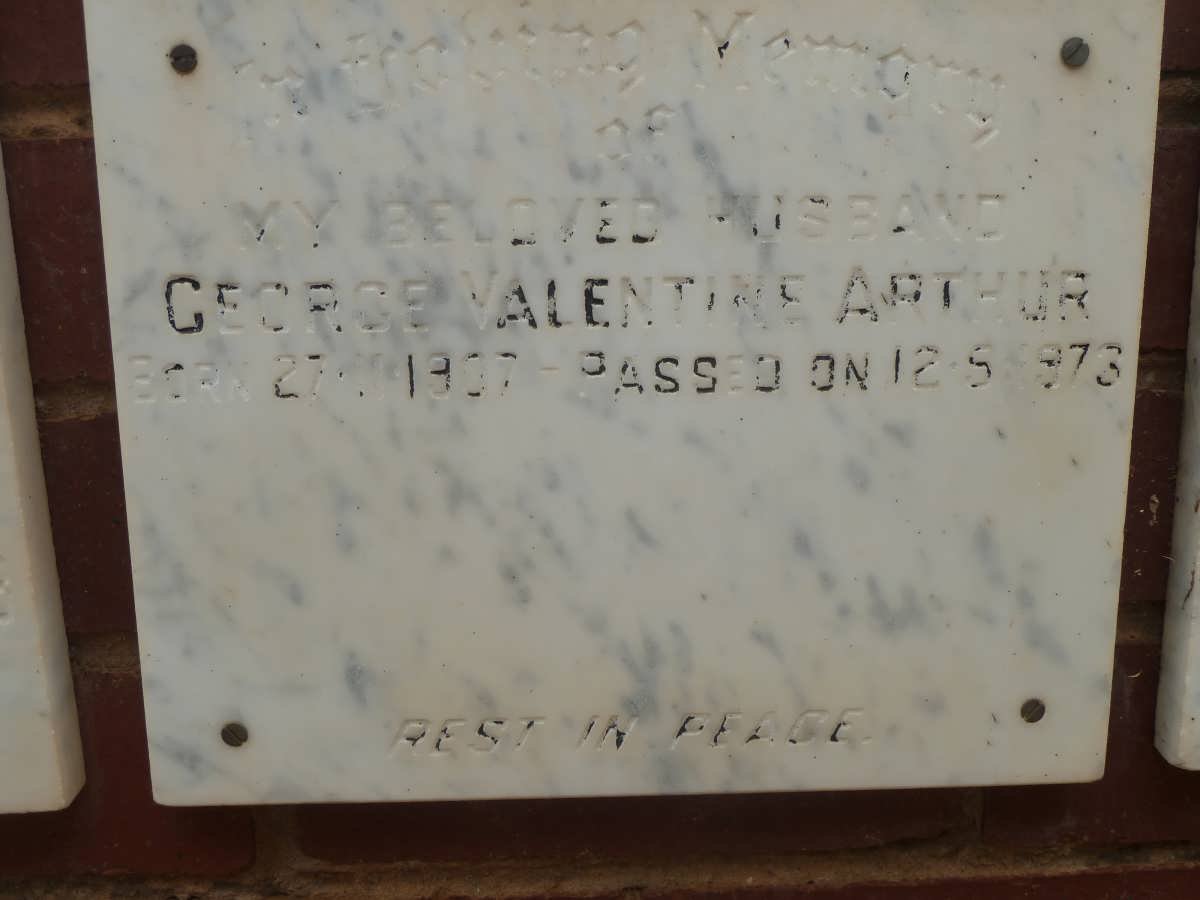 ARTHUR George Valentine 1907-1973