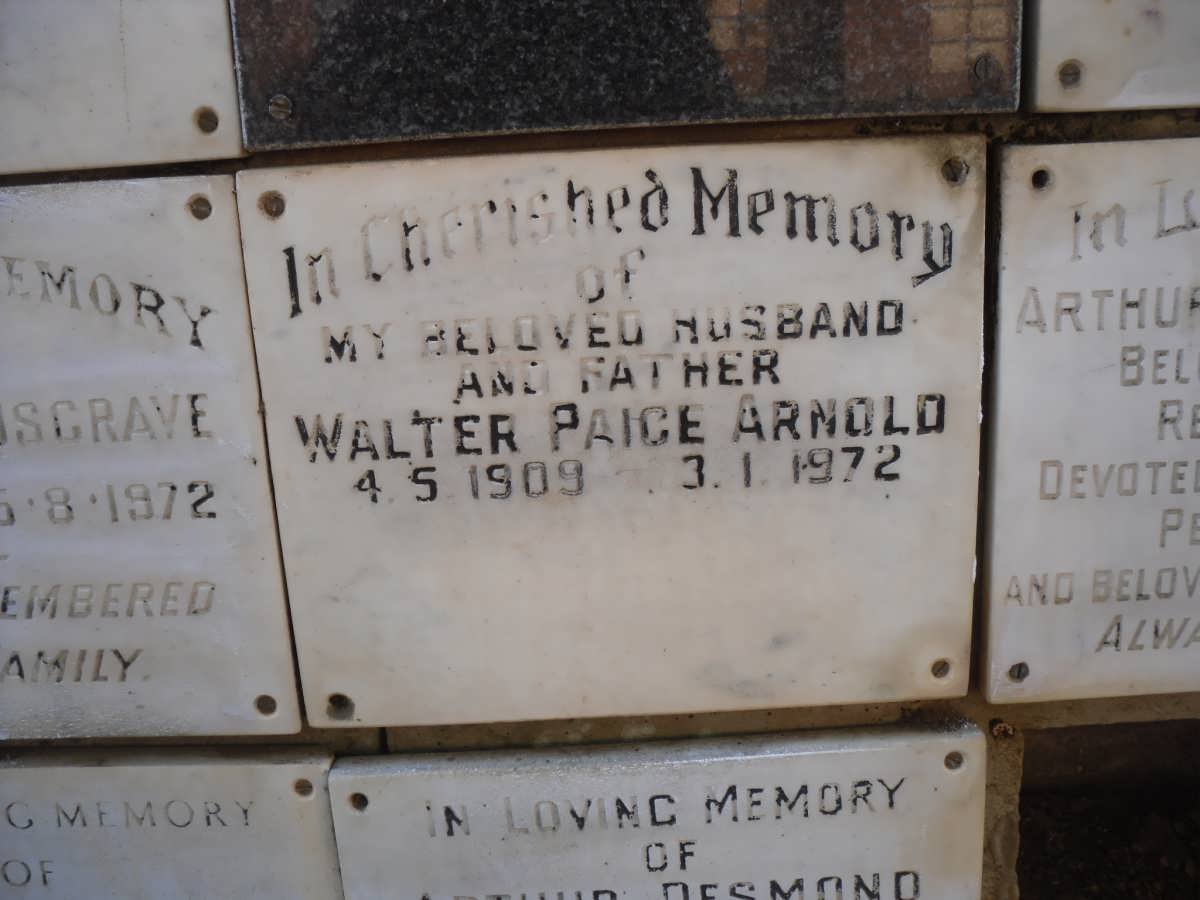 ARNOLD Walter Paige 1909-1972