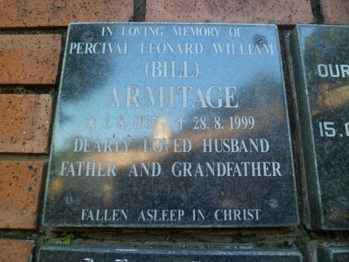 ARMITAGE Percival Leonard William 1937-1999