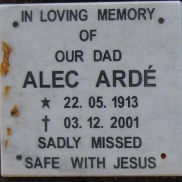 ARDÉ Alec 1913-2001
