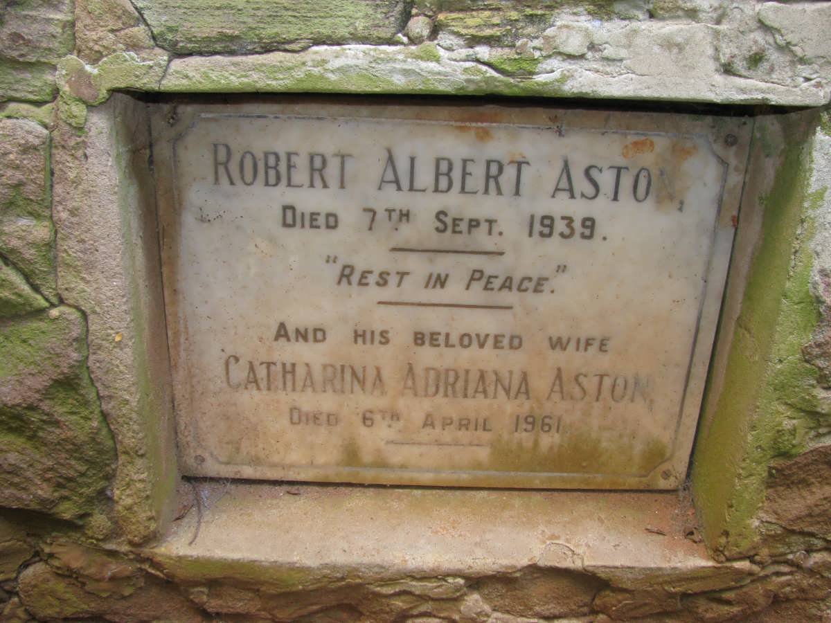 ASTON Robert Albert -1939 &amp; Catharina Adriana -1961