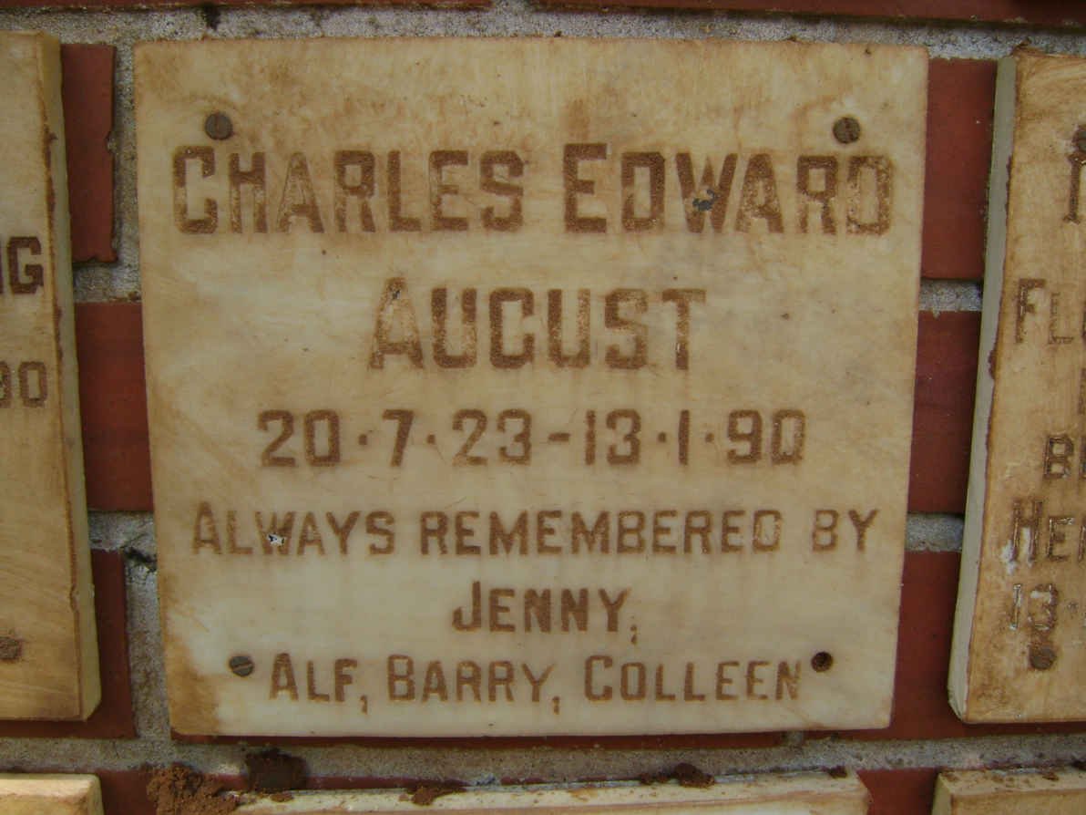 AUGUST Charles Edward 1923-1990