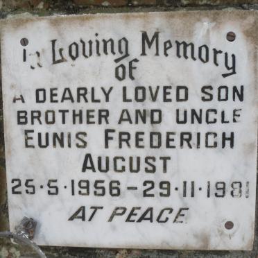 AUGUST Eunis Frederich 1956-1981