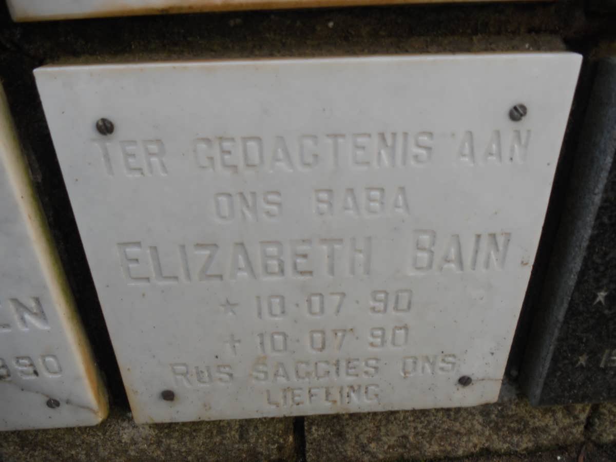 BAIN Elizabeth 1990-1990