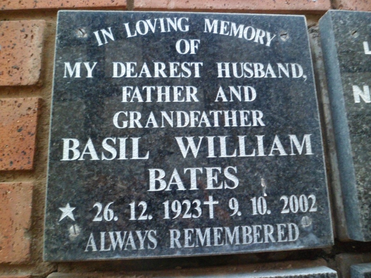 BATES Basil William 1923-2002