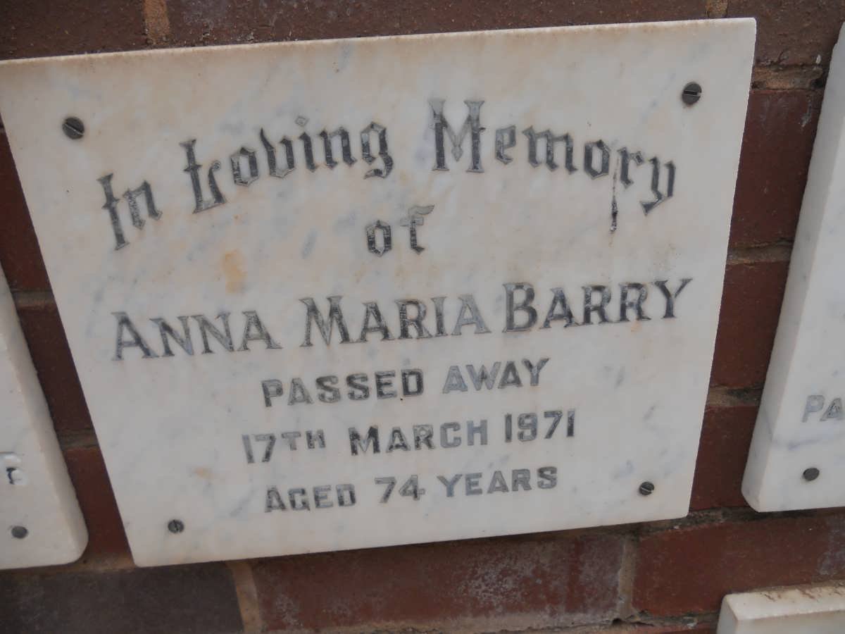 BARRY Anna Maria -1971