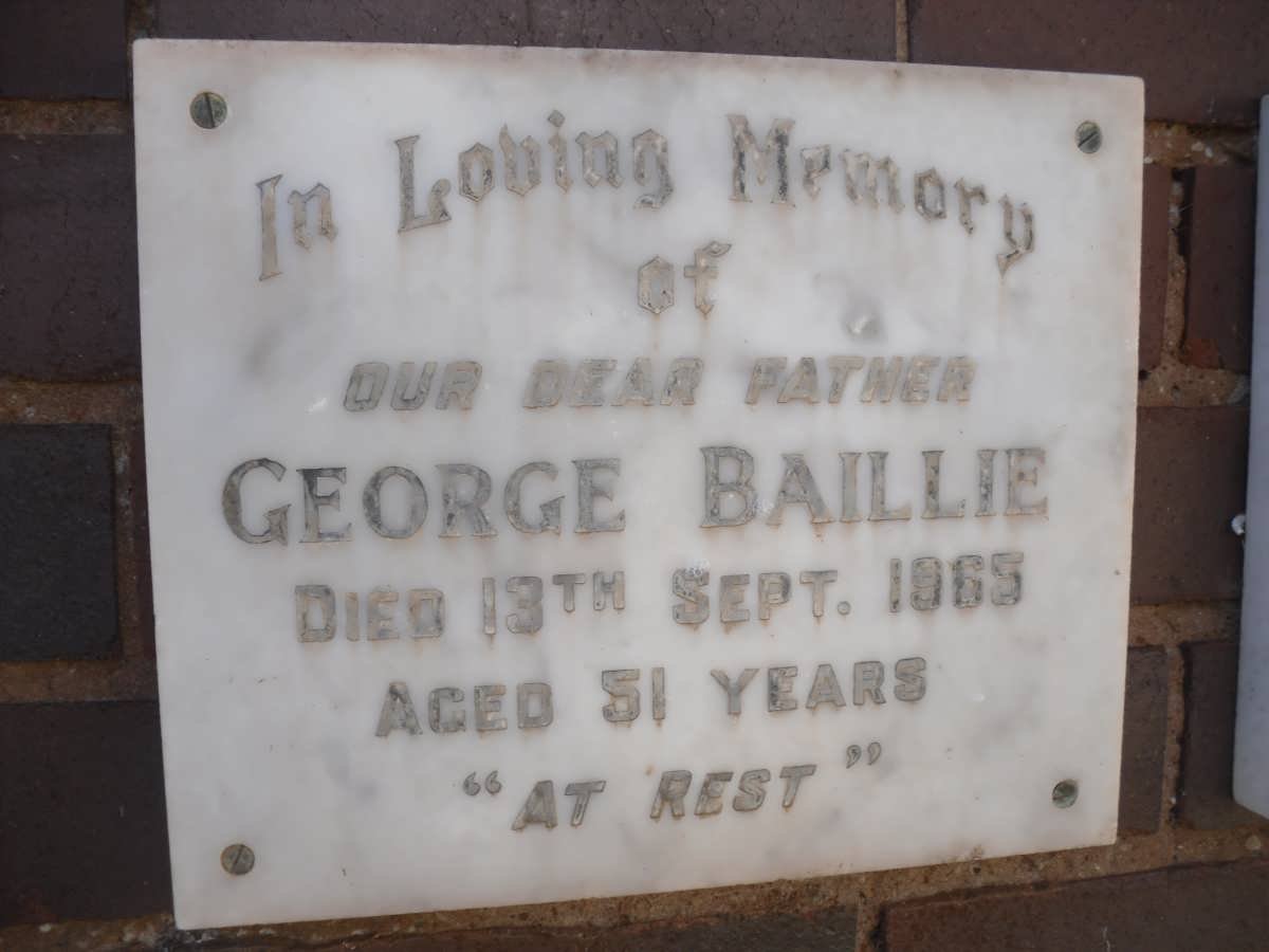 BAILLIE George -1965
