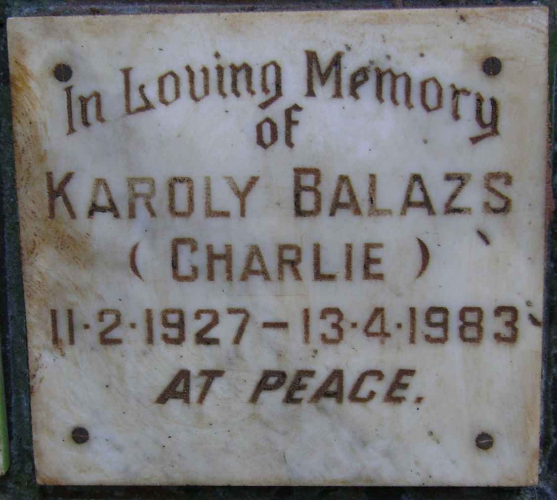 BALAZS Karoly 1927-1983