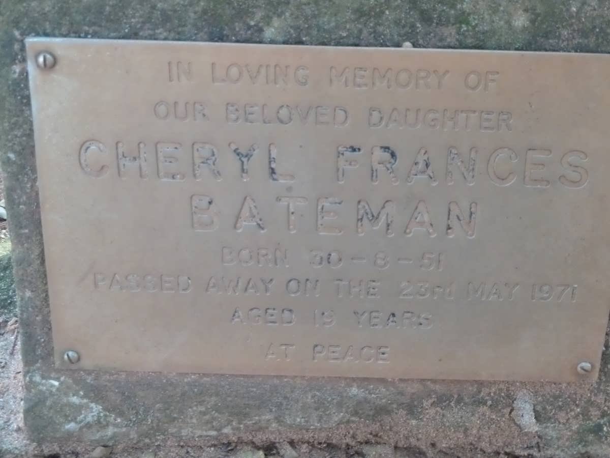BATEMAN Cheryl Frances 1951-1971