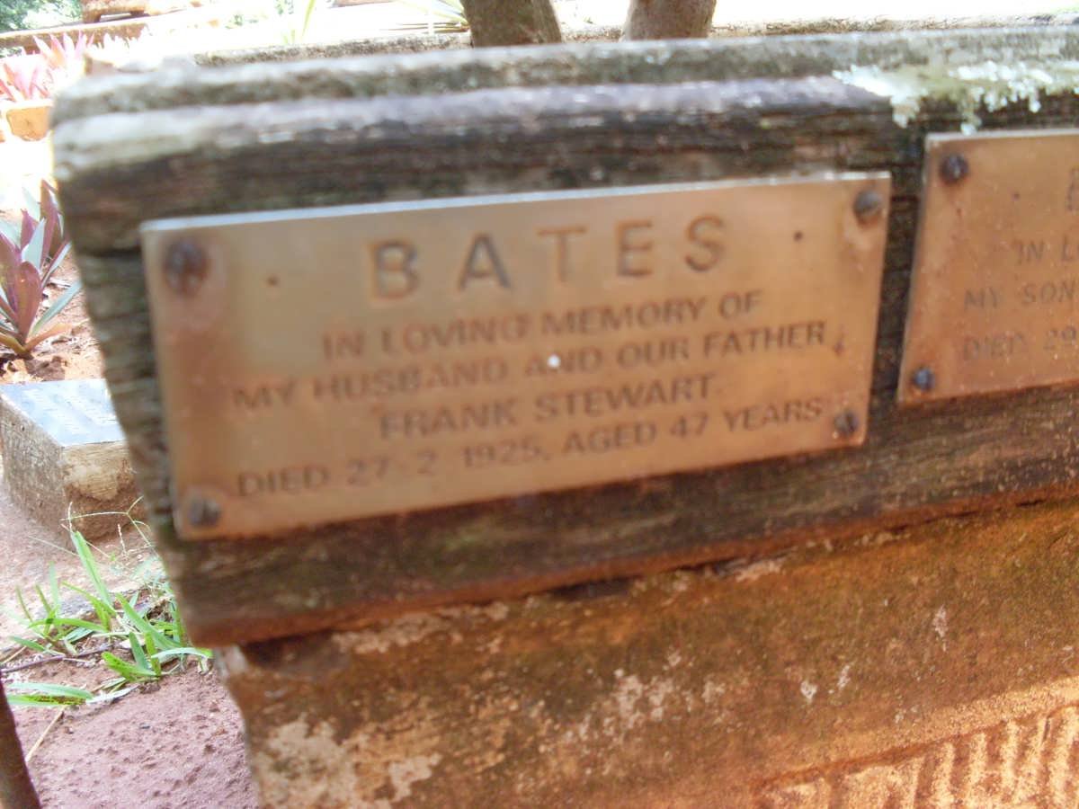 BATES Frank Stewart -1925