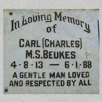 BEUKES Carl M.S. 1913-1988