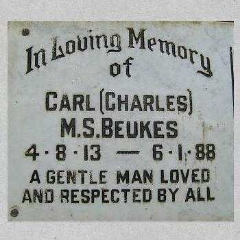 BEUKES Carl M.S. 1913-1988