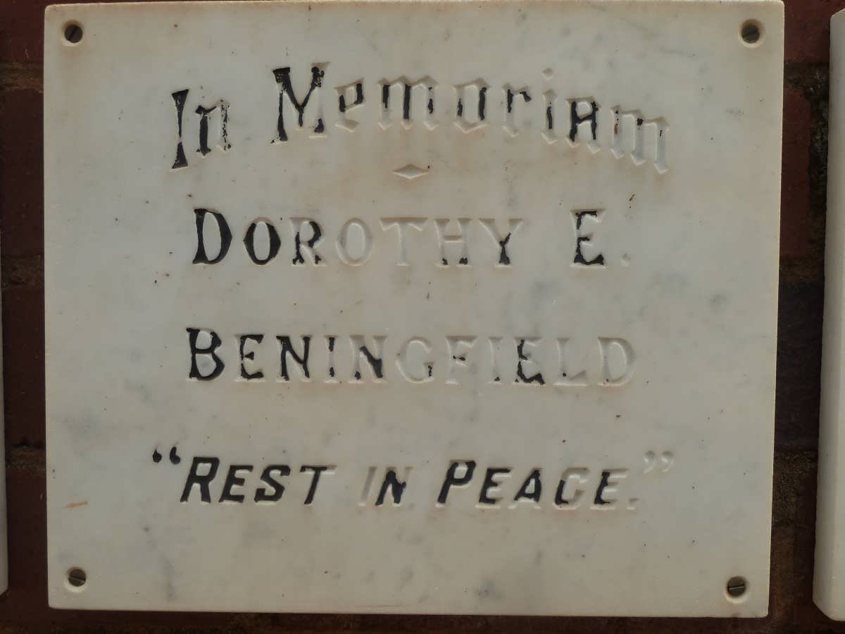 BENINGFIELD Dorothy E.