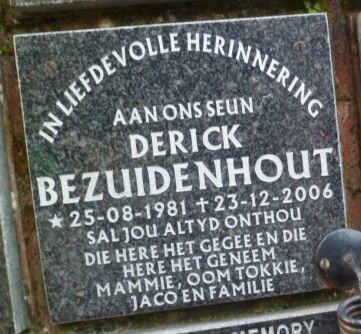 BEZUIDENHOUT Derick 1981-2006