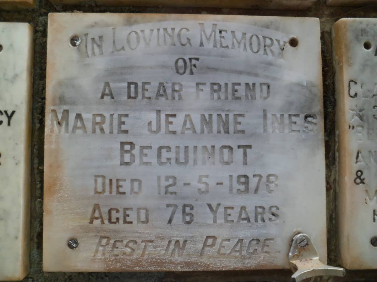 BEGUINOT Marie Jeanne Ines -1978