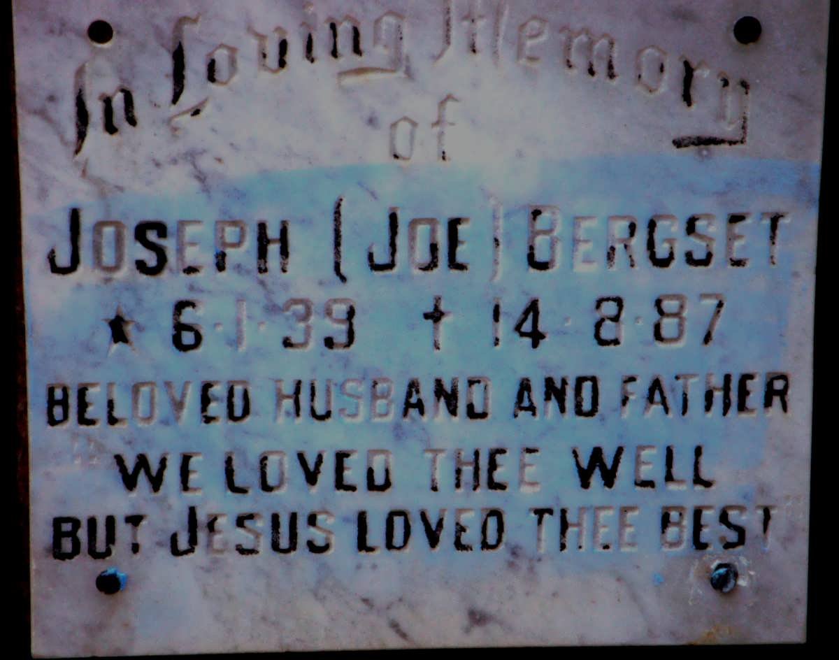 BERGSET Joseph 1939-1987