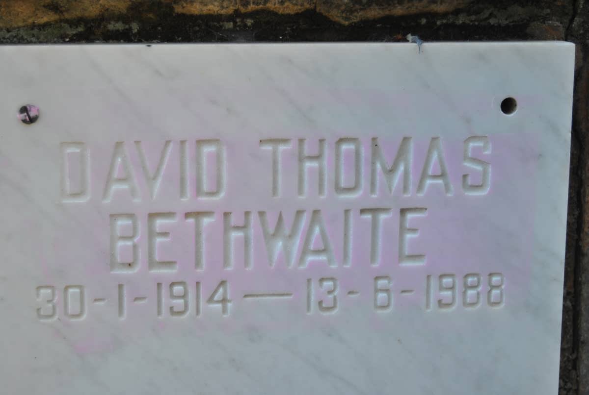 BETHWAITE David Thomas 1914-1988