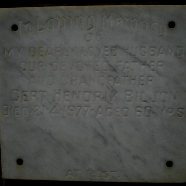 BILJON Gert Hendrik -1977