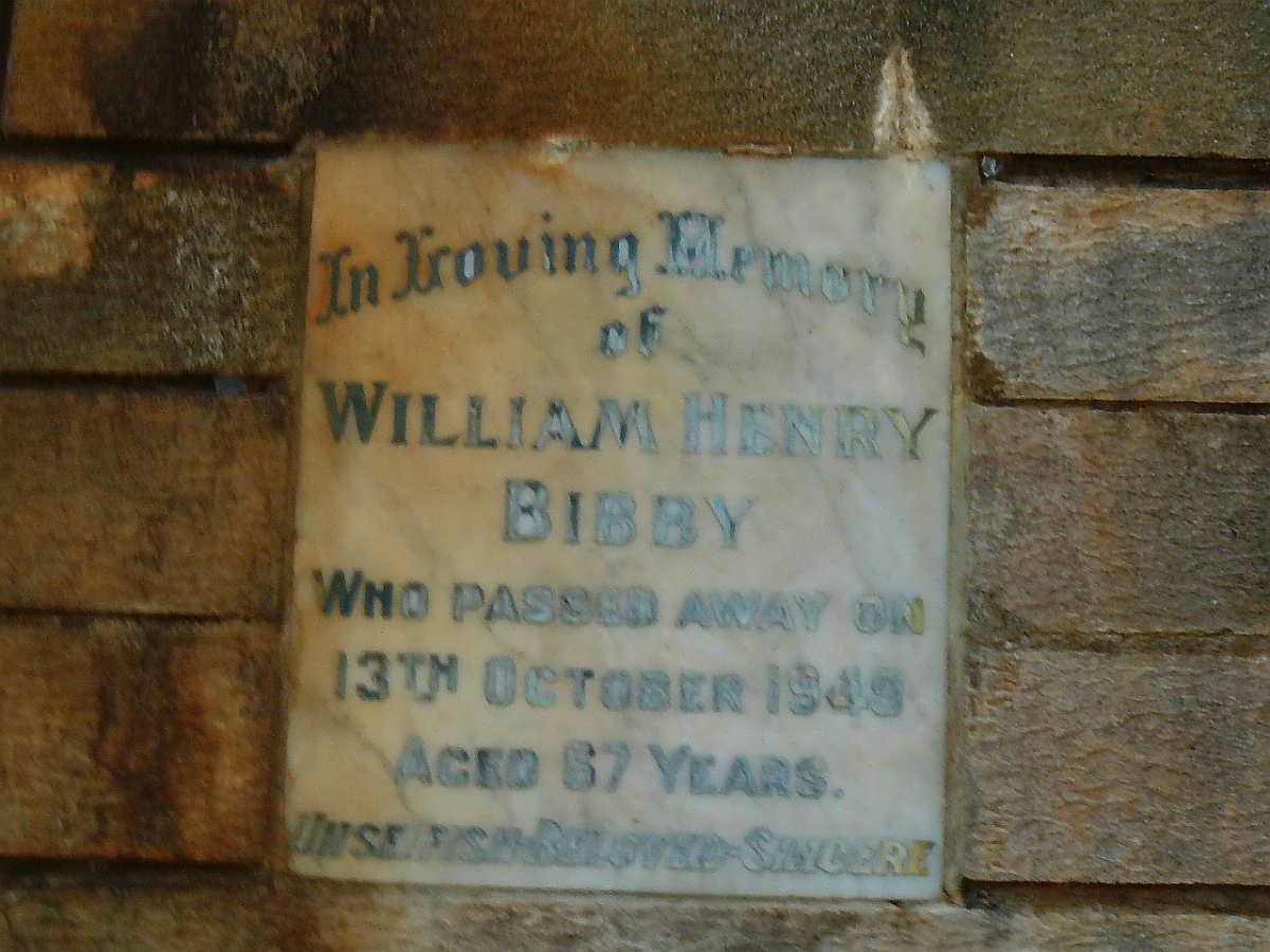 BIBBY William Henry -1949