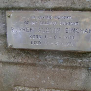 BINGHAM Burren Austin 1904-1971