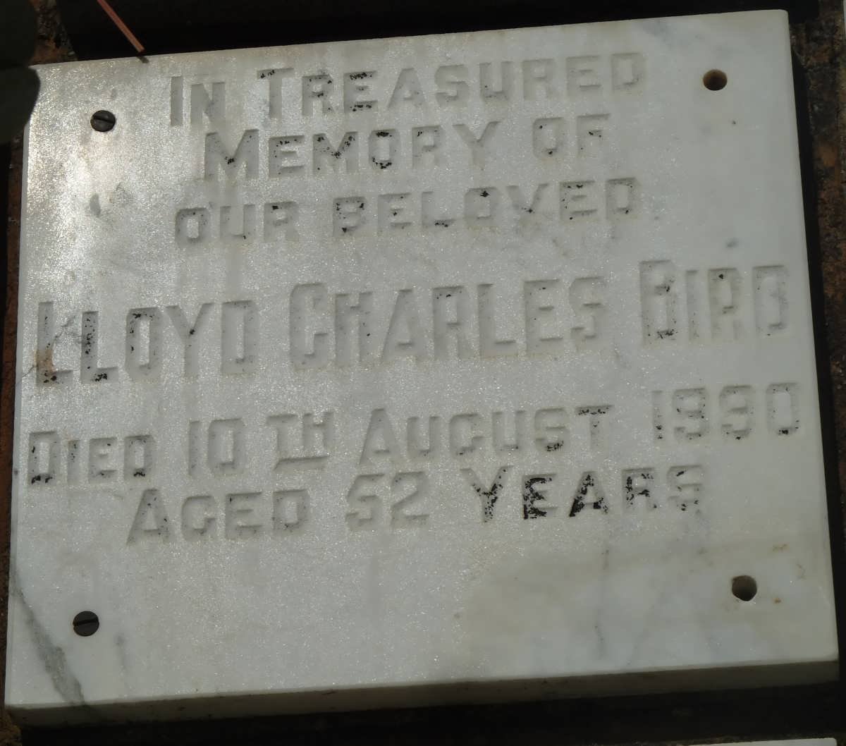 BIRD Lloyd Charles -1990