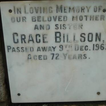BILLSON Grace -1963