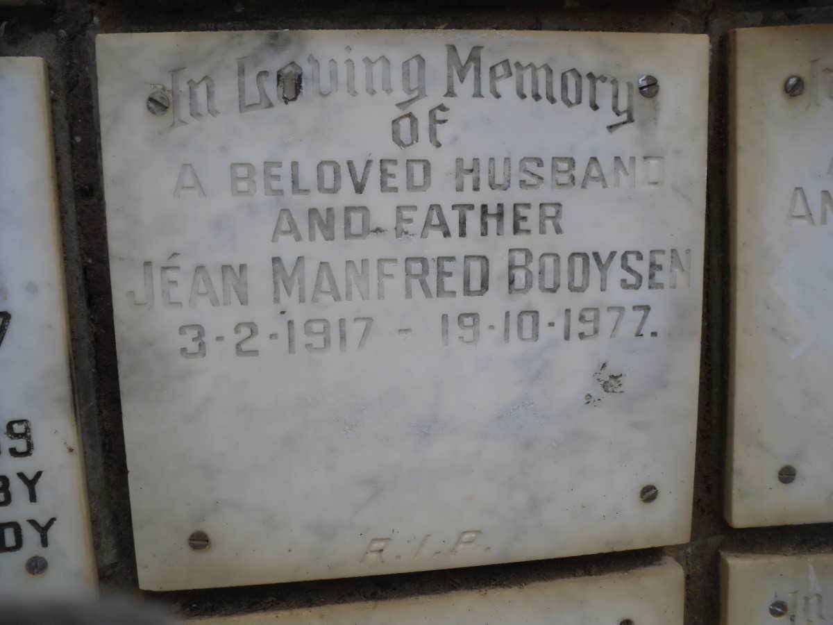BOOYSEN Jéan Manfred 1917-1977