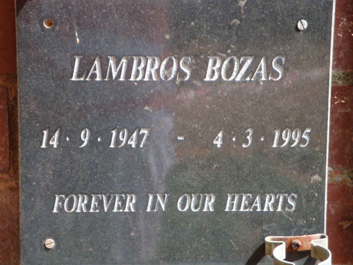 BOZAS Lambros 1947-1995