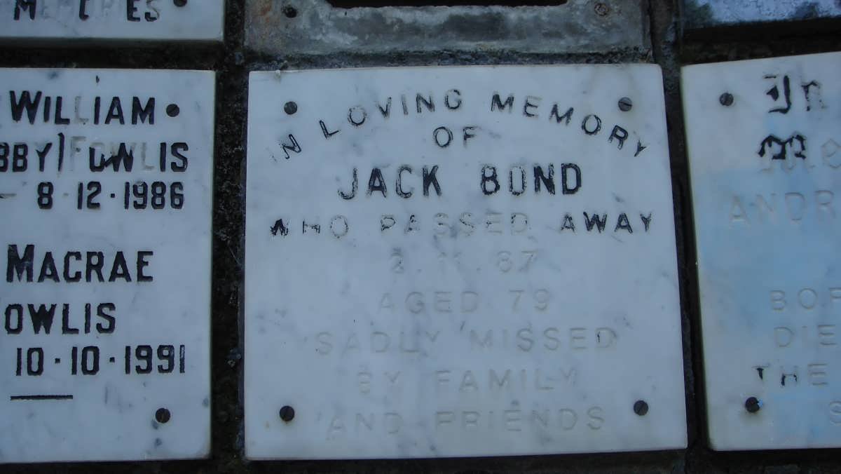 BOND Jack -1987
