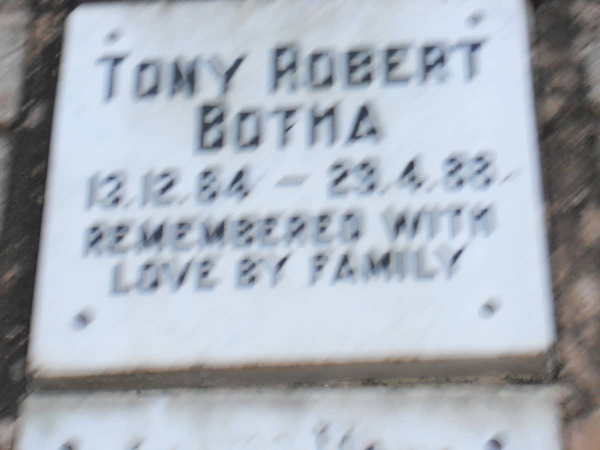 BOTHA Tony Robert 1964-1988