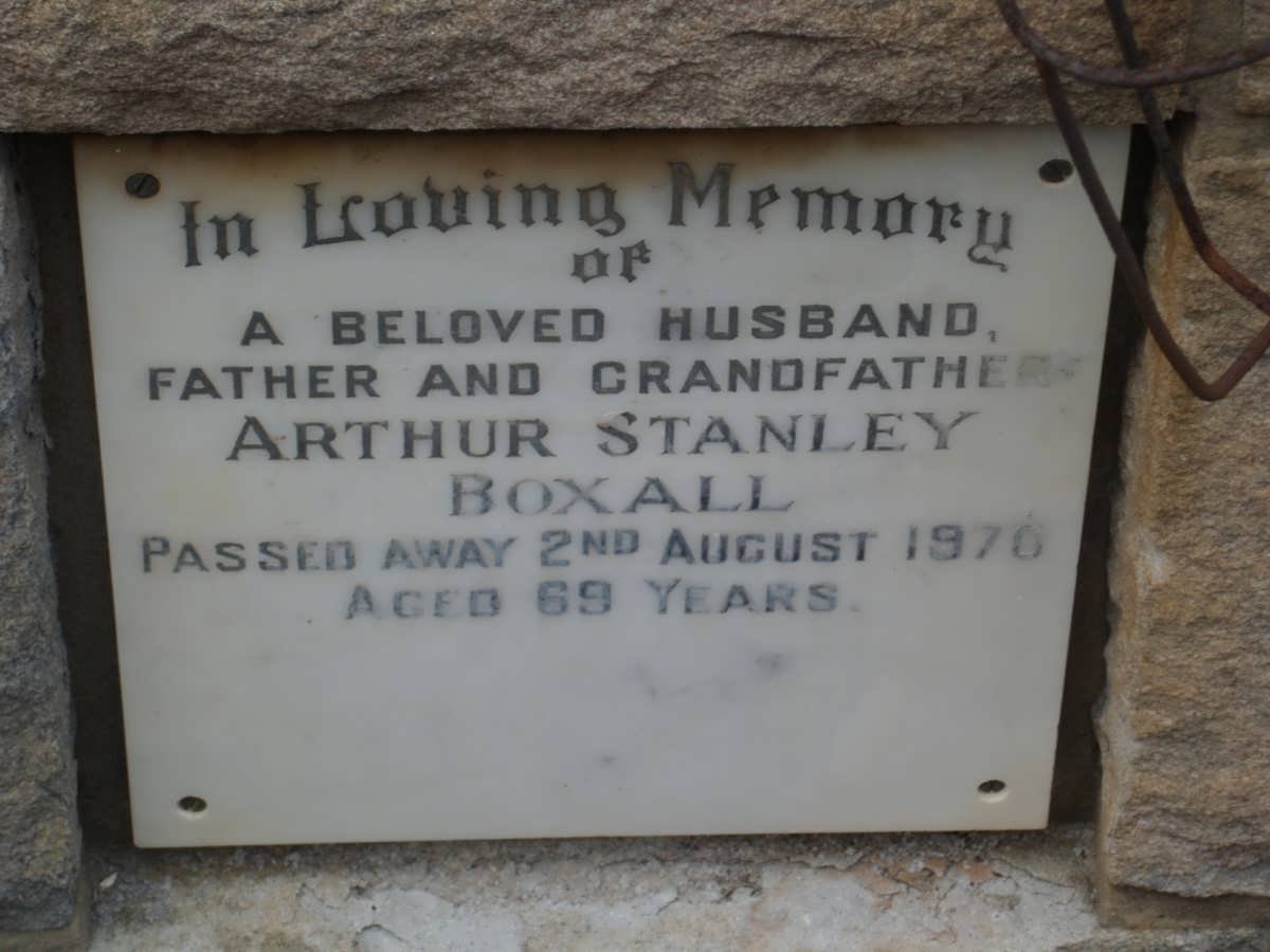 BOXALL Arthur Stanley -1970