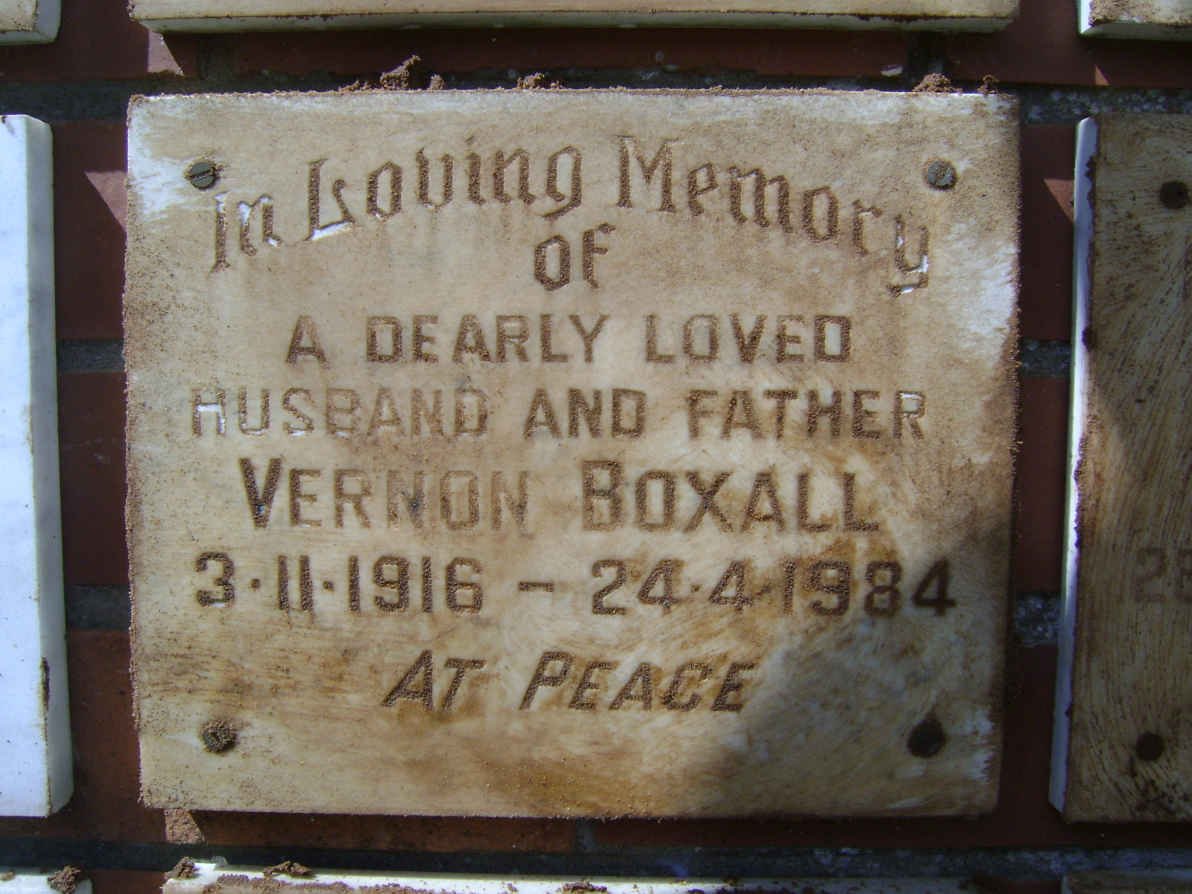 BOXALL Vernon 1916-1984