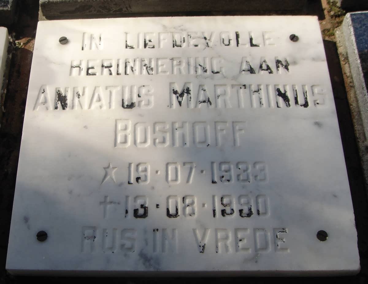 BOSHOFF Annatus Marthinus 1933-1990