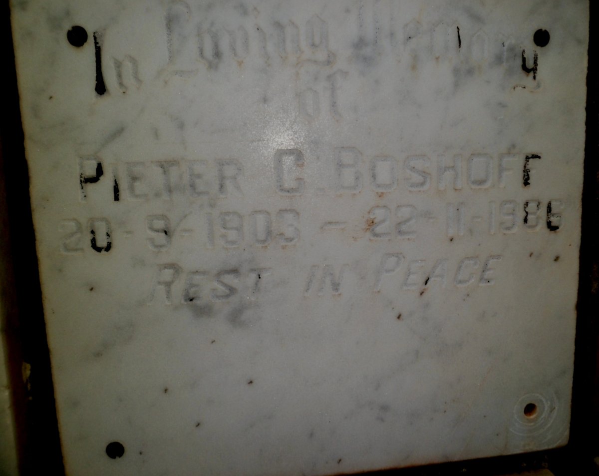 BOSHOFF Pieter C. 1903-1986