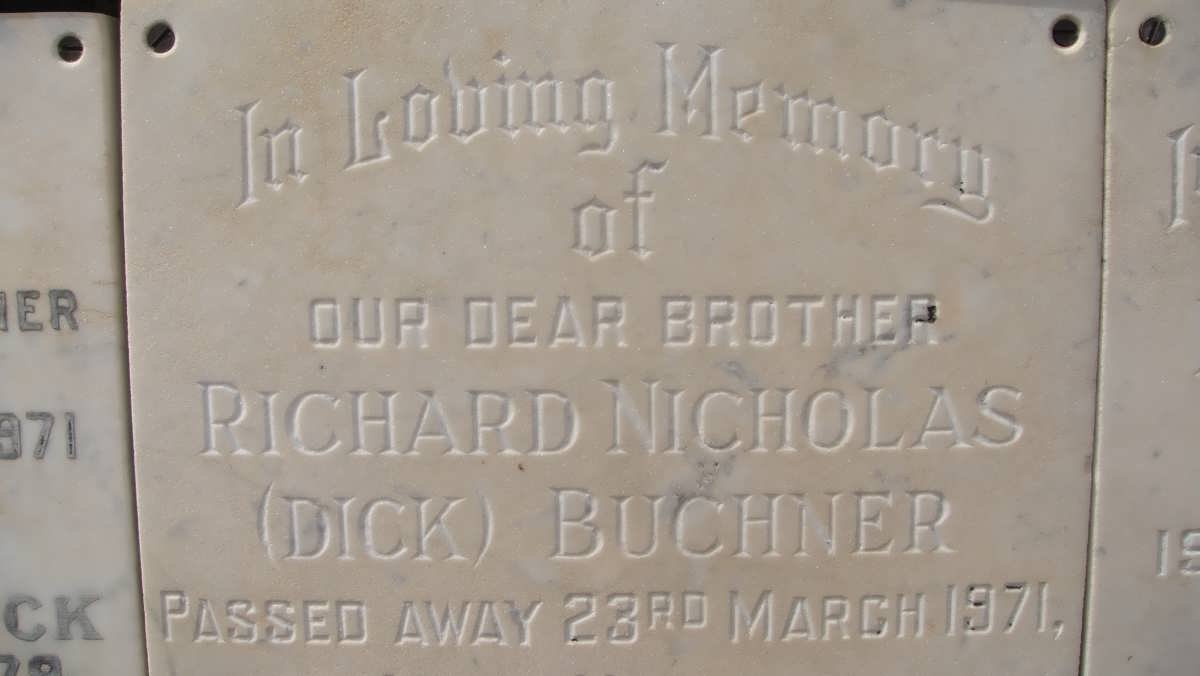 BUCHNER Richard Nicholas -1971