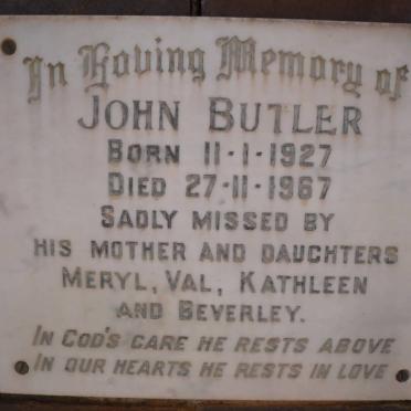 BUTLER John 1927-1967