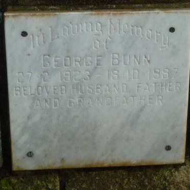 BUNN George 1923-1987