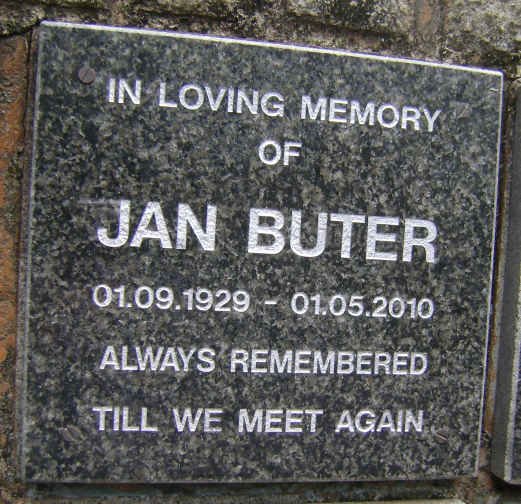 BUTER Jan 1929-2010