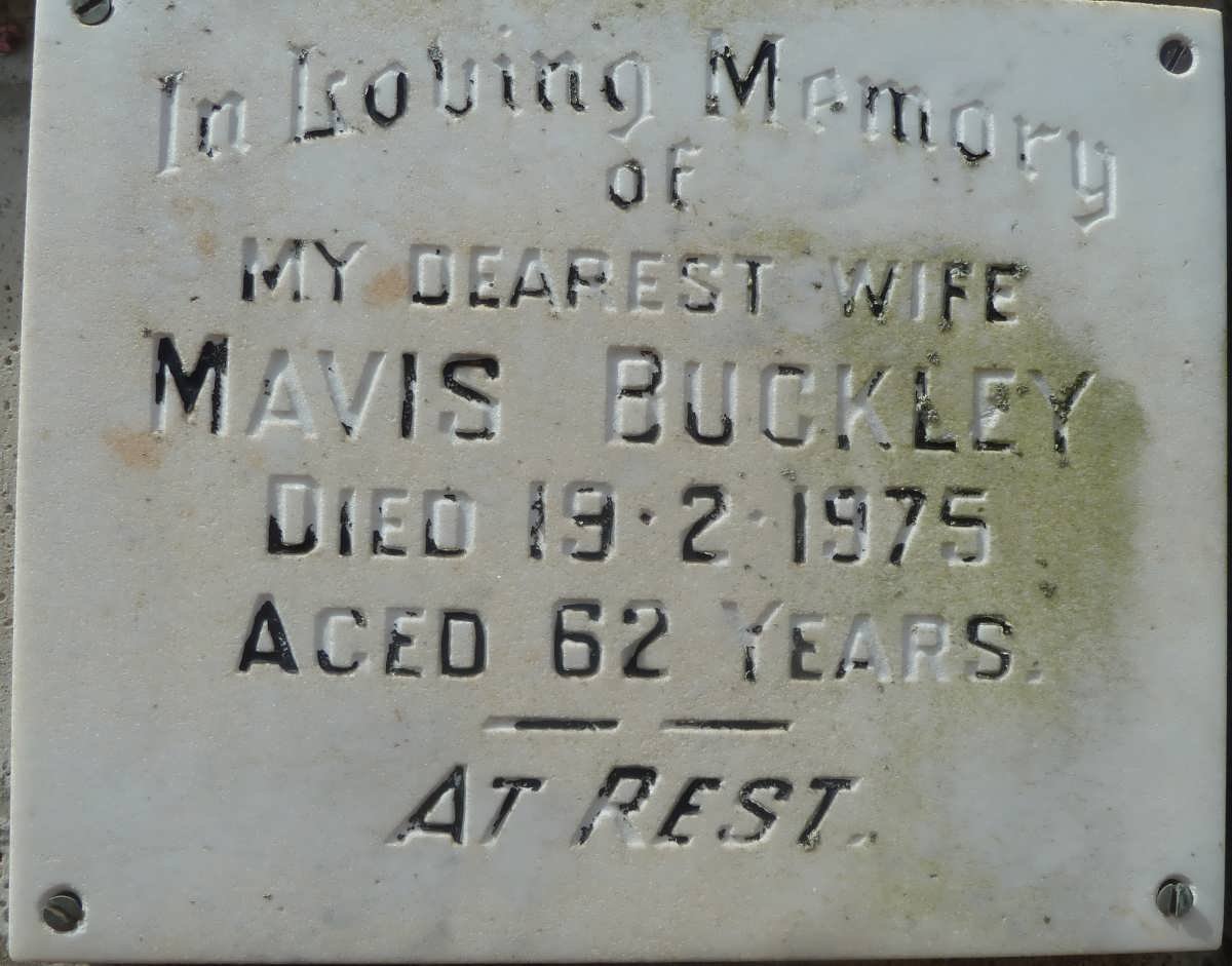 BUCKLEY Mavis -1975