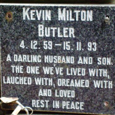 BUTLER Kevin Milton 1959-1993