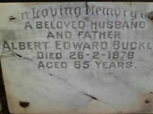 BUCKLEY Albert Edward -1976