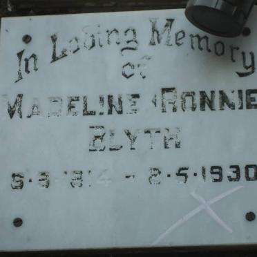 BLYTH Madeline 1914-1990