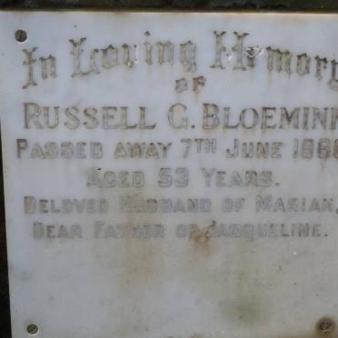 BLOEMINK Russell G. -1966